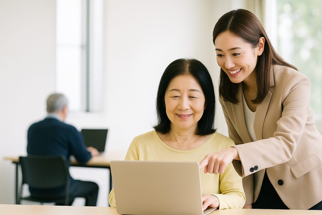 初心者にやさしい、ゆっくり学べる教室